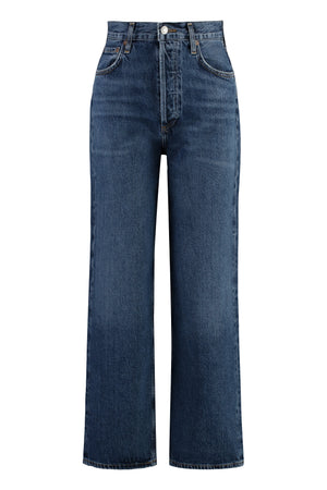 Jeans straight leg Ren a 5 tasche-0